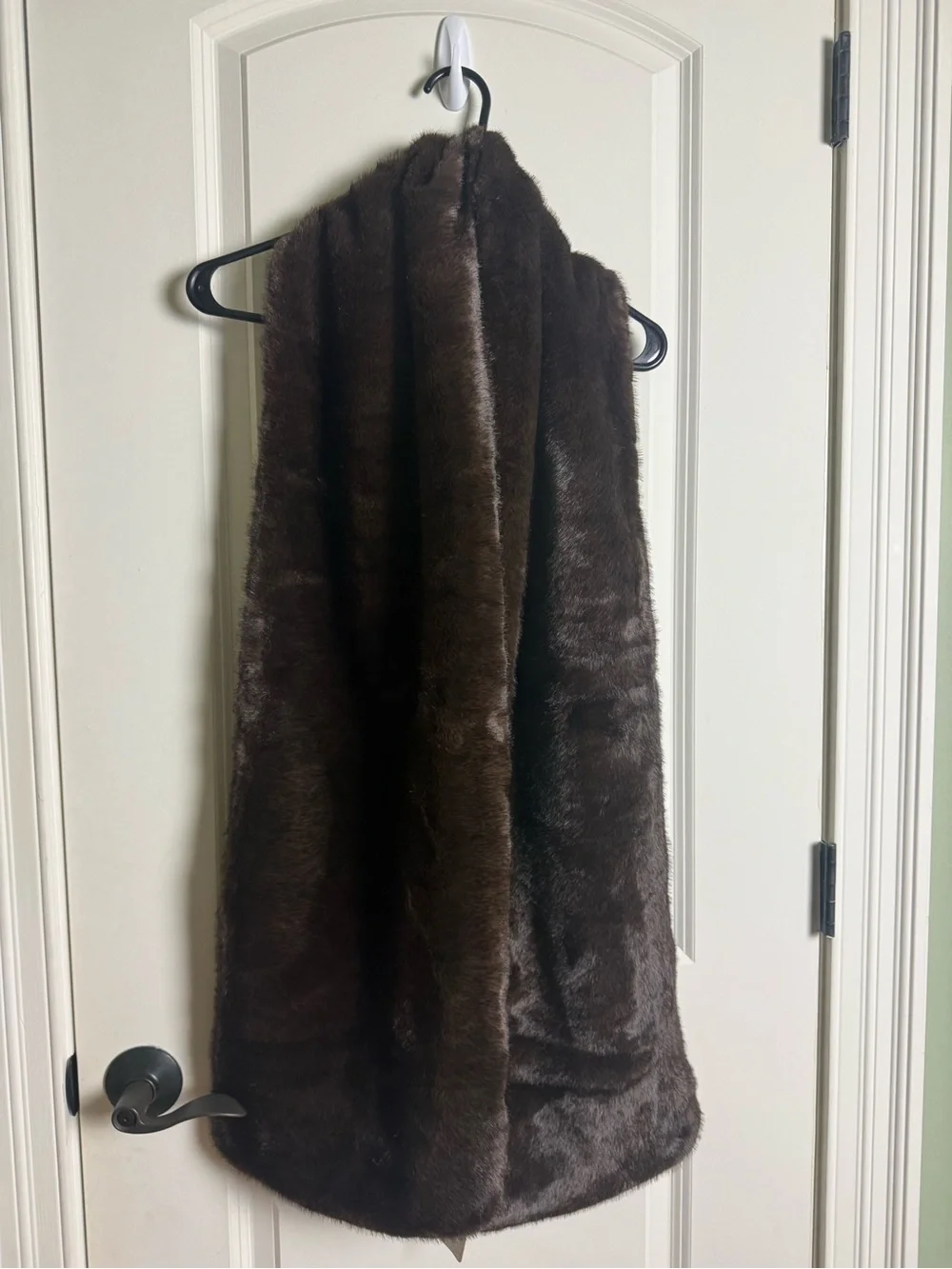 Free People Faux Fur Scarf Wrap - Dark Brown